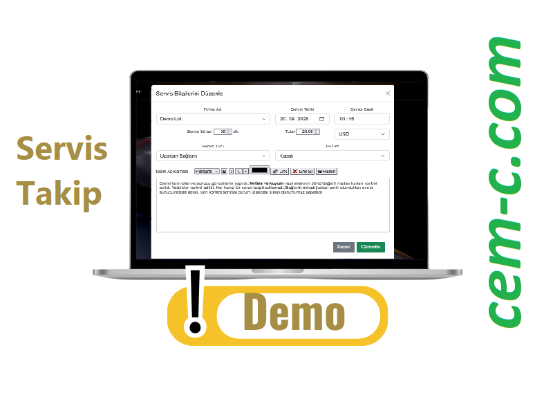 Servis Takip ve Müşteri Bakiye